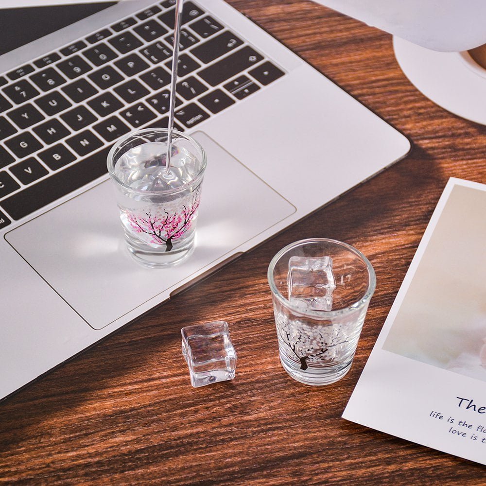 2oz Sakura cold changing shot glass