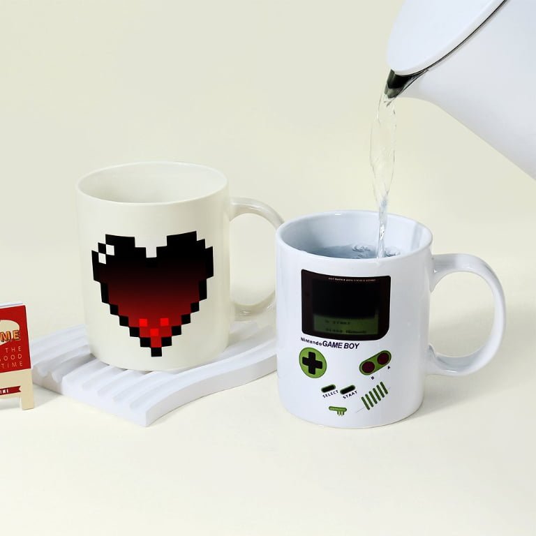 11oz White Heat reveal New Bone China Ceramic Mug