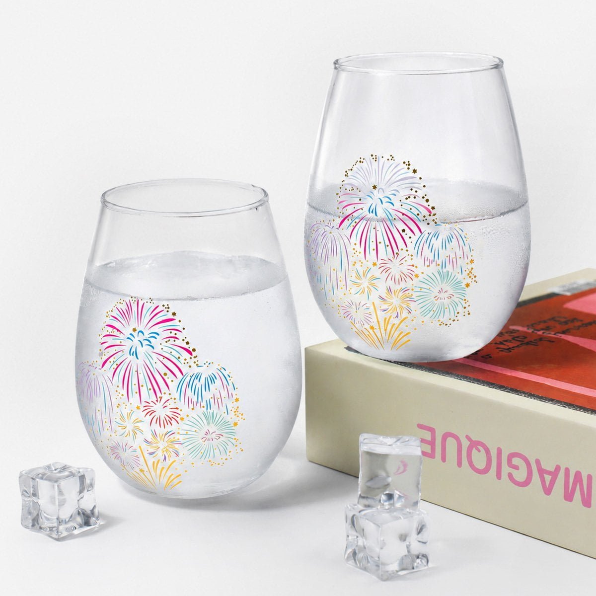 350ml Egg shape cold changing glass cup for festival