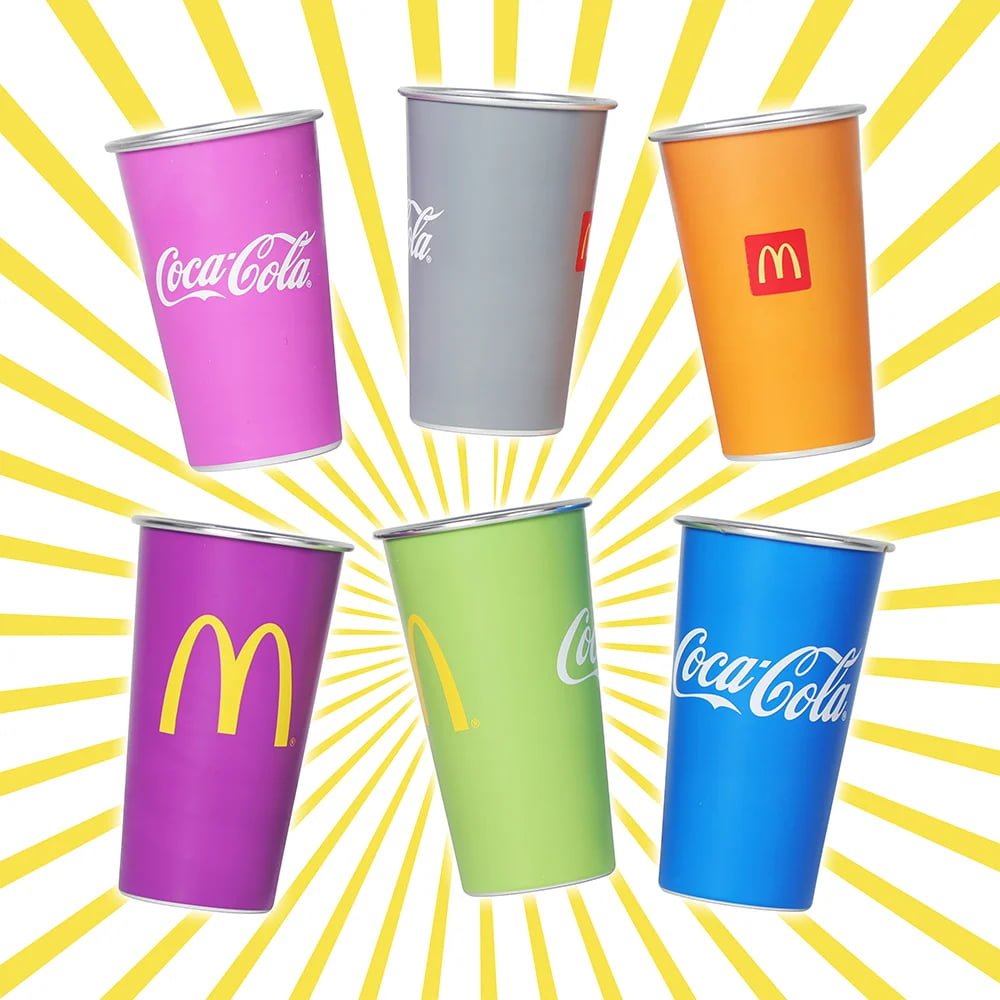 450ml McDonald cold active Aluminum cup